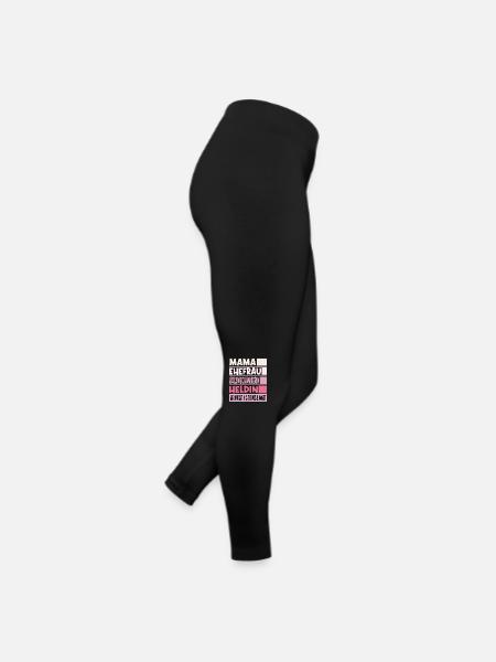 Holzmechanikerin Mama Ehefrau Heldin - Frauen Jersey Leggings - Schwarz - Rechts
