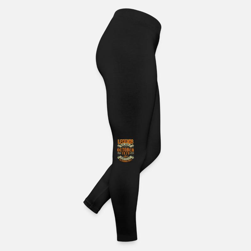 1970 Octobre Légende d’anniversaire Legging en jersey Femme