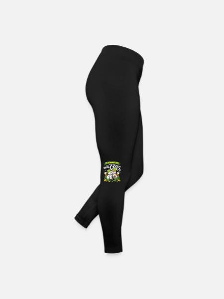 St. Patrick's Day Is Better With Cats St. Paddy - Women’s Jersey Leggings - black - Right