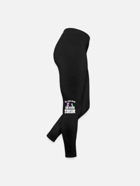 Enfant je vais être grande soeur annonce grossesse - Legging en jersey Femme - noir - Droite