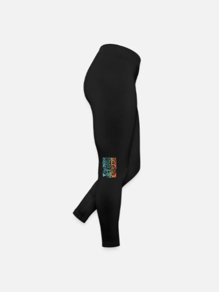 October Month of birth of the Queen celebrates the - Women’s Jersey Leggings - black - Right