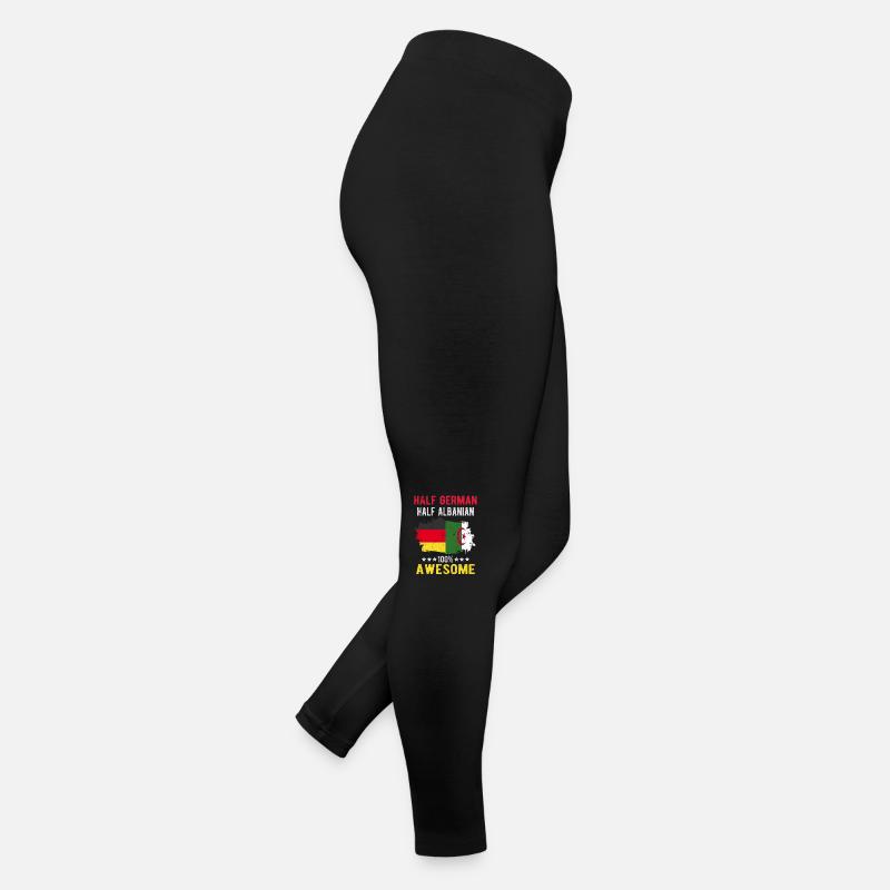 Halb Deutsch Halb Albaner Frauen Jersey Leggings