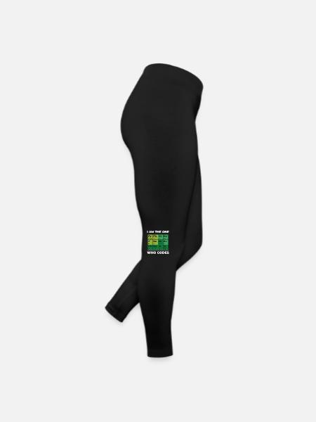 Programmierer - I am the one who codes - Frauen Jersey Leggings - Schwarz - Rechts