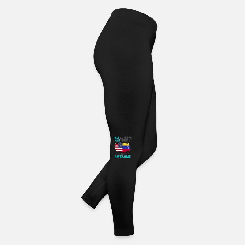 Halb Amerikaner Halb Venezolaner Frauen Jersey Leggings
