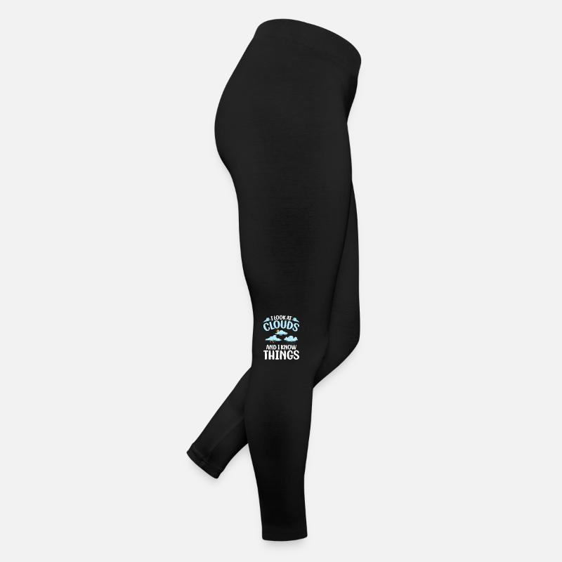 Je regarde les nuages et je sais des choses météorologue Legging en jersey Femme