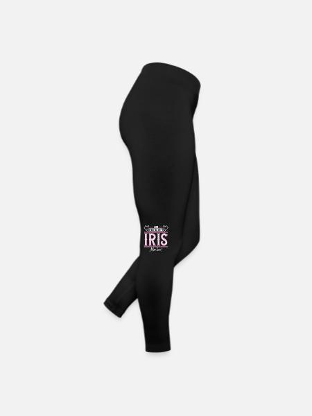 Iris Geschenkidee Geschenk Geburtstag - Frauen Jersey Leggings - Schwarz - Rechts