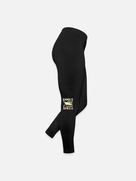 Family Couple Cruising Africa - Frauen Jersey Leggings - Schwarz - Rechts