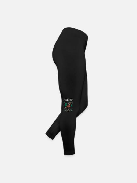 Noël Biersch Rudolf Affreux Cerf de Noël - Legging en jersey Femme - noir - Droite