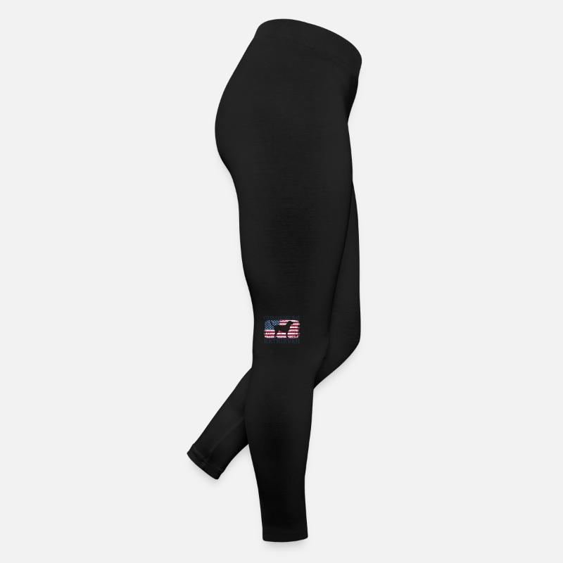 Chesapeake Bay Retriever mit USA Flagge Frauen Jersey Leggings