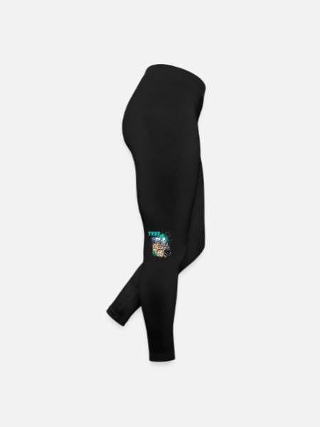 Trier Deutschland Stadt Skyline Vintage Retro - Frauen Jersey Leggings - Schwarz - Rechts