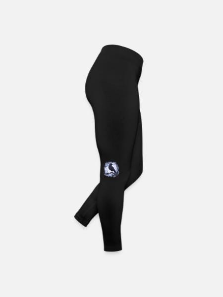 Corbeau Corbeau Goth - Legging en jersey Femme - noir - Droite