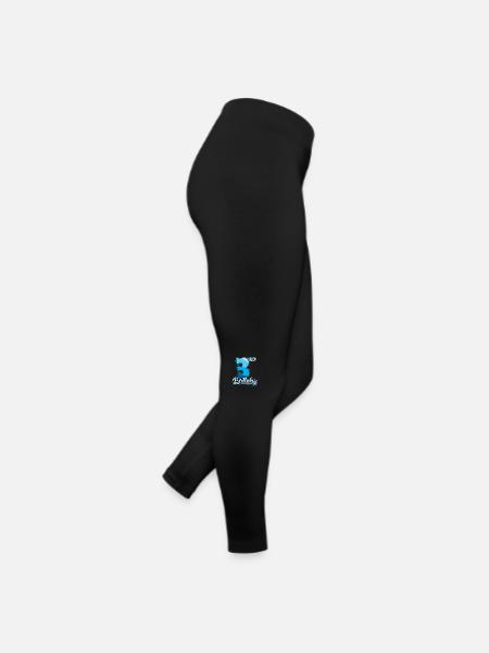 3rd Birthday Kids Toodler Third Birthday - Women’s Jersey Leggings - black - Right