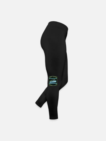 Animal Geek Dinosaur Funny Gym Present - Women’s Jersey Leggings - black - Right