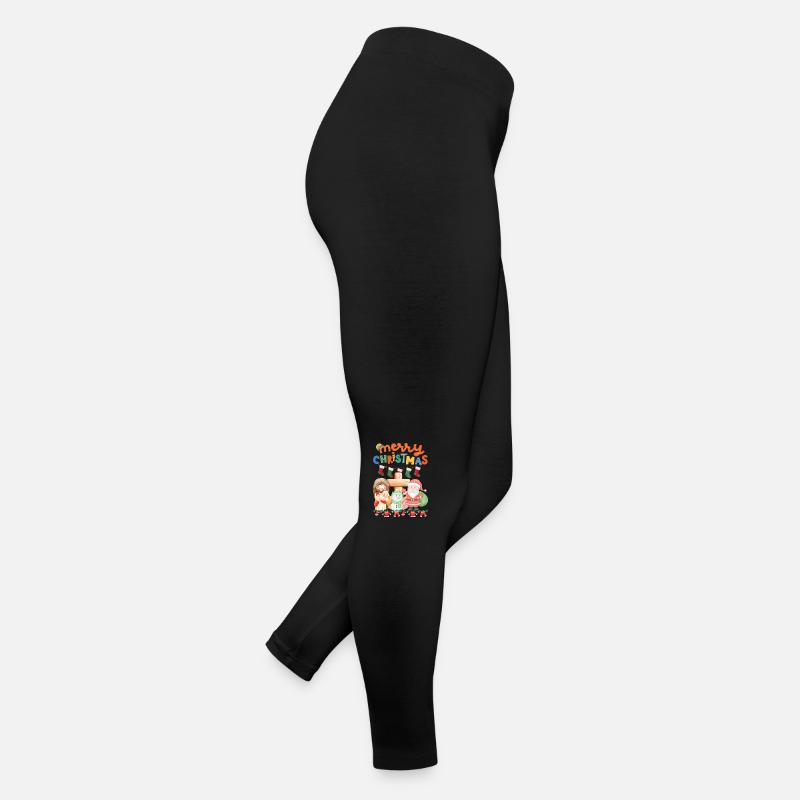 Christmas Begins With Christ - Women’s Jersey Leggings - black