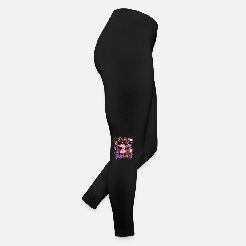 It's my 2nd birthday Eagle July 4th Women’s Jersey Leggings