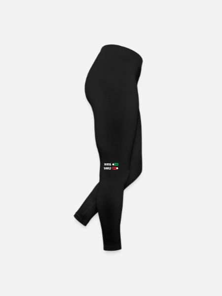 Nurse on World off Nursing Doctor - Frauen Jersey Leggings - Schwarz - Rechts