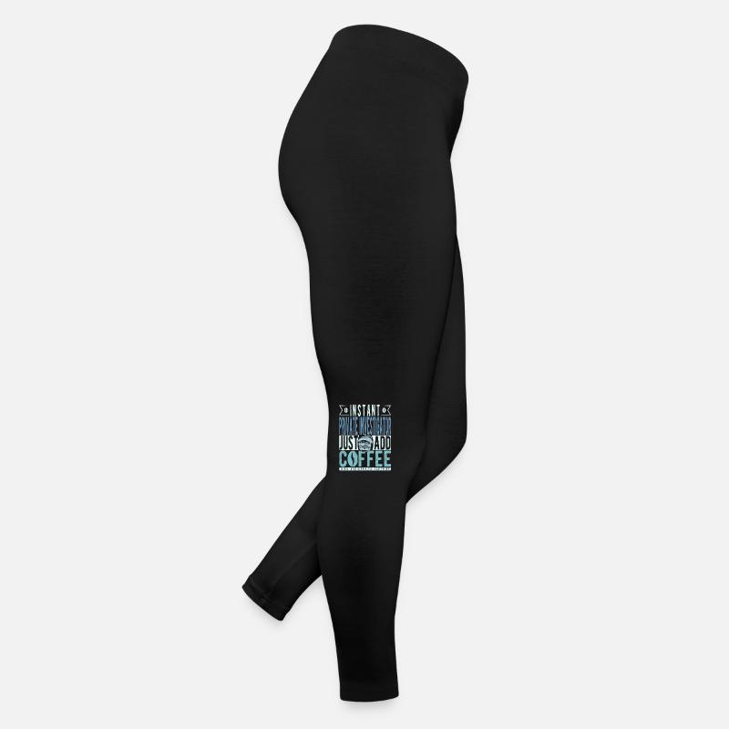 Private Detective Coffee Quote Women’s Jersey Leggings