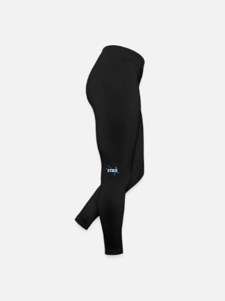 Stier Sternzeichen Taurus Sternbild - Frauen Jersey Leggings - Schwarz - Rechts