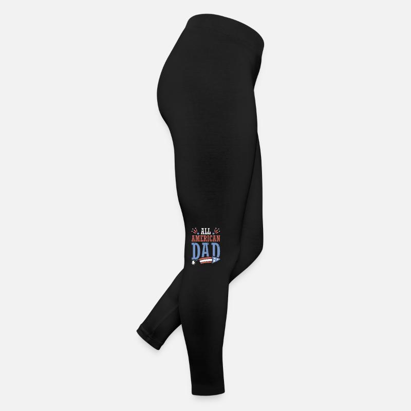 All American Dad 4. Juli Feuerwerkskörper Frauen Jersey Leggings