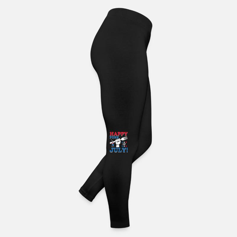 Happy Fork Of July Firecracker 4 juillet Legging en jersey Femme