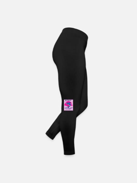 Bissig auf japanisch - Frauen Jersey Leggings - Schwarz - Rechts