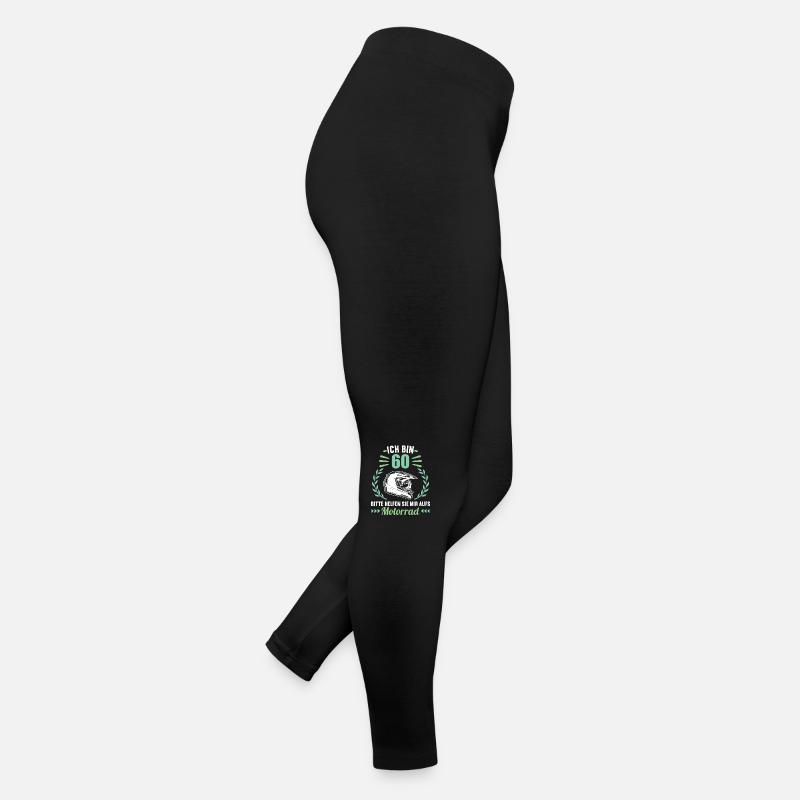 Ich bin 60 bitte helfen auf Motorrad 60 Geburtstag Frauen Jersey Leggings
