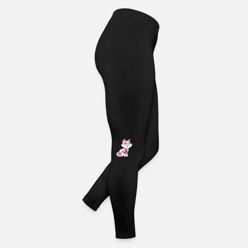 Pink Cute Bow Cat October Women’s Jersey Leggings