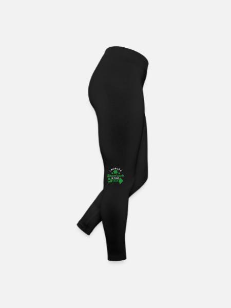 Irish pregnancy baby I planted a - Women’s Jersey Leggings - black - Right