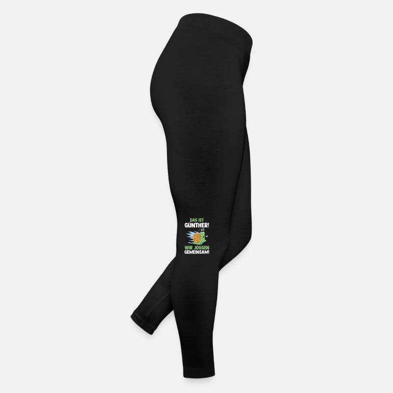 Das Ist Gerda Wir Joggen Gemeinsam Schnecke Frauen Jersey Leggings