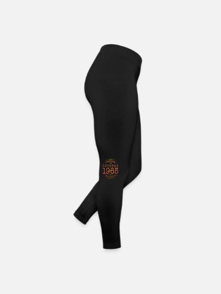 Birthday October 1965 Limited Edition Vintage - Women’s Jersey Leggings - black - Right
