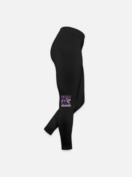 Don de transplantation pulmonaire Cadeau de respiration pulmonaire - Legging en jersey Femme - noir - Droite