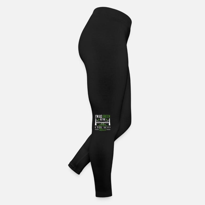 Ich Bin So Grün Wie Der Chicago River St. Frauen Jersey Leggings