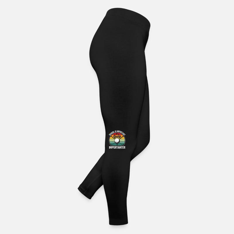L’école est importante, mais le golf est plus important Amusement Legging en jersey Femme