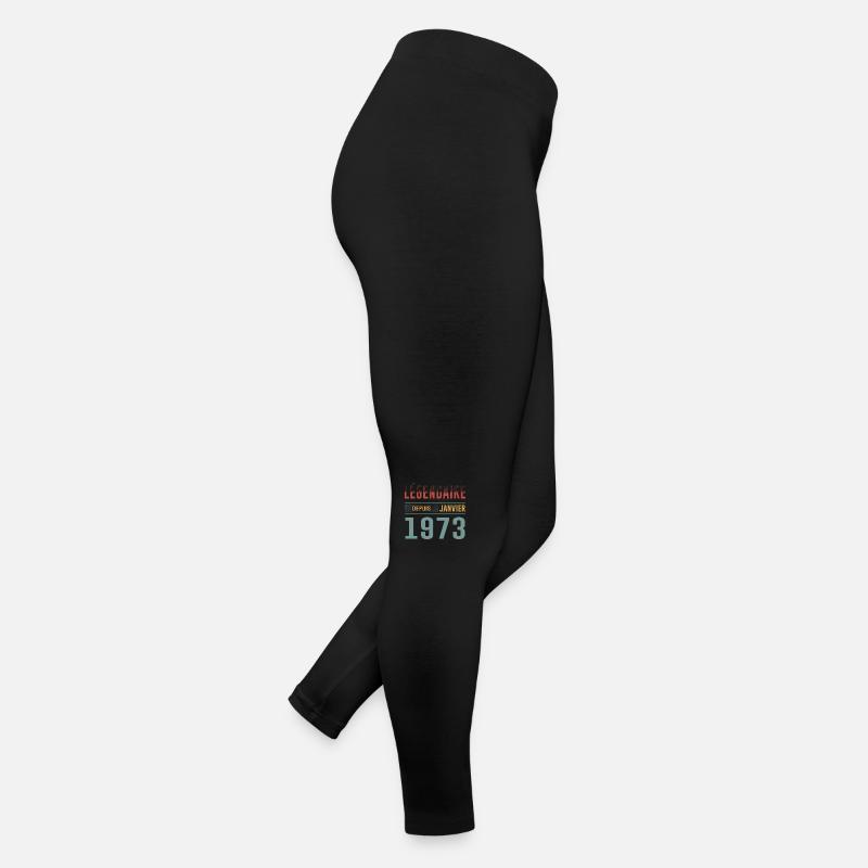 Légendaire Depuis Janvier 1973 Anniversaire Legging en jersey Femme