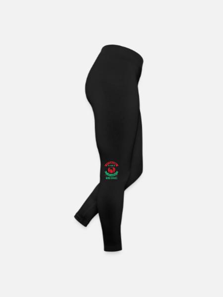 AUFMERKSAMKEIT FÜR GESUNDHEIT IST DAS GRÖSSTE HINDERNIS DES LEBENS - Frauen Jersey Leggings - Schwarz - Rechts
