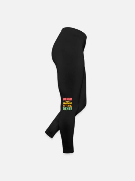 Bernd die Legende geht in Rente - Frauen Jersey Leggings - Schwarz - Rechts
