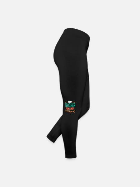 Lehrerin Geschenk - Frauen Jersey Leggings - Schwarz - Rechts