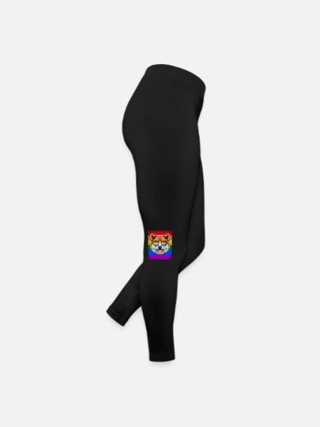Gay Shiba Inu LGBTQ - Legging en jersey Femme - noir - Droite