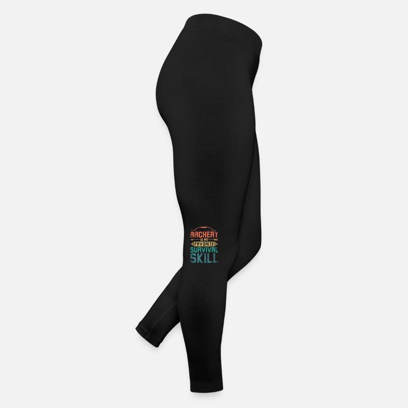 Archery is my favorite survival skill Frauen Jersey Leggings