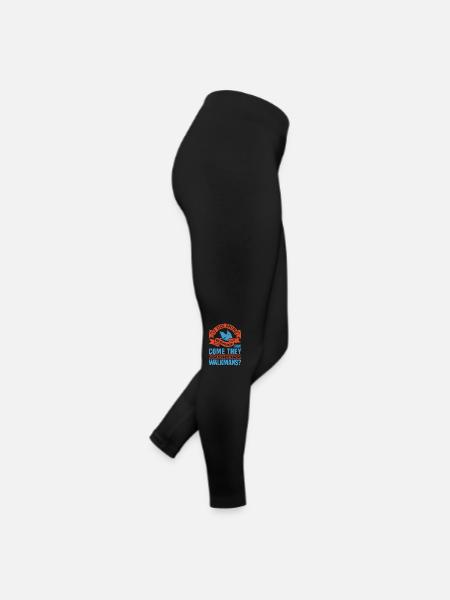 IF DOLPHINS COME THAY WALKMANS - Women’s Jersey Leggings - black - Right