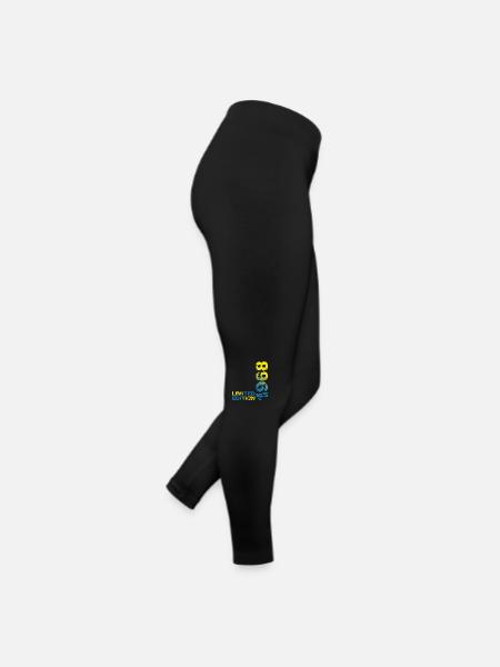 1968 Limited Edition Birthday Gift Wife Husband - Women’s Jersey Leggings - black - Right