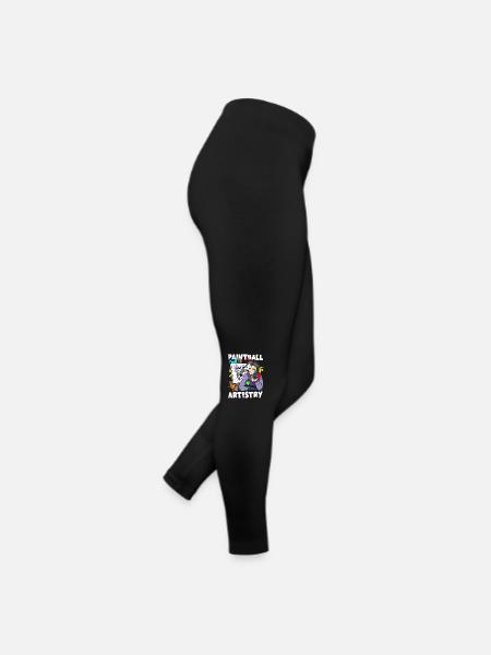 Paintball Artistique Peinture Décoration Sports d’équipe - Legging en jersey Femme - noir - Droite