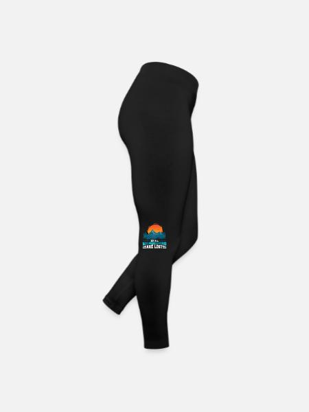 Tous les randonneurs ne sont pas perdus Alpinisme - Legging en jersey Femme - noir - Droite