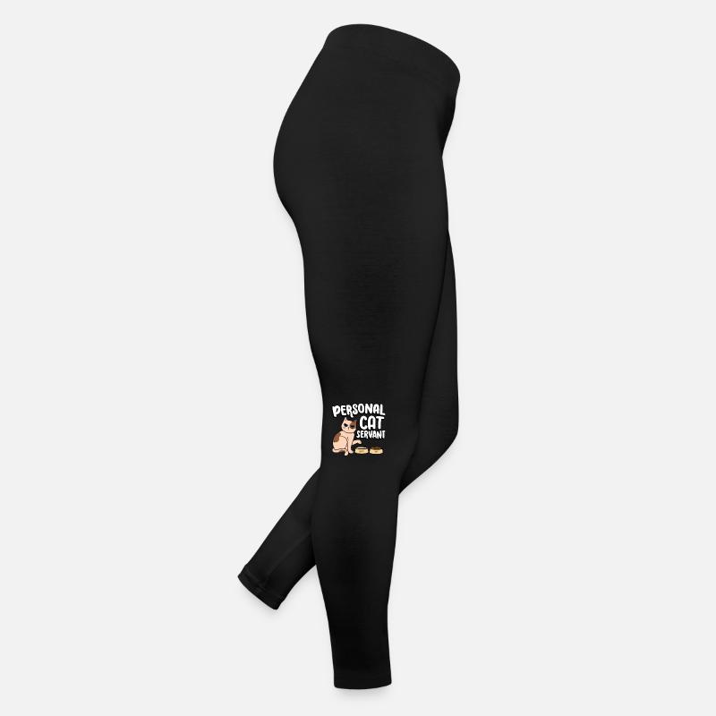 Serviteur personnel pour chat servant de la nourriture Legging en jersey Femme