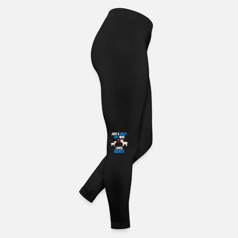 Crazy Boy Animal Funny Cadeau Chèvre Legging en jersey Femme