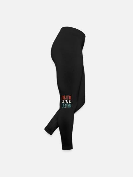 Your attitude shapes everything - Women’s Jersey Leggings - black - Right