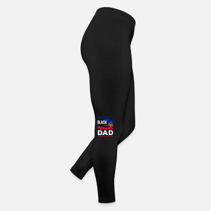 Haïti Drapeau Haïtien Père Enfant I Cadeau Legging en jersey Femme