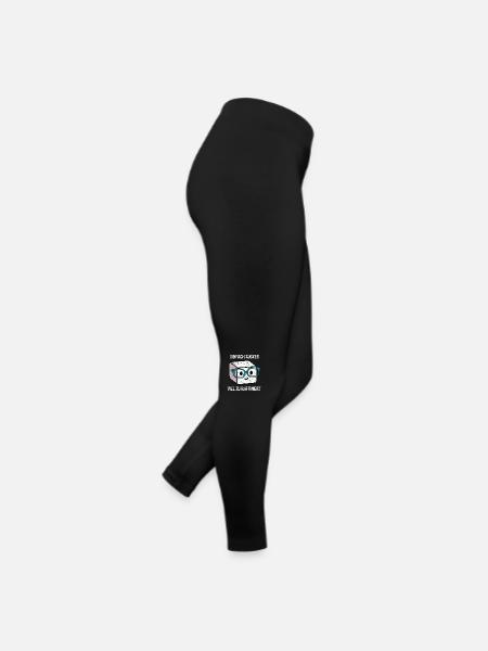 kawaii Würfelzucker mit dem Spruch Einfach zucker - Frauen Jersey Leggings - Schwarz - Rechts