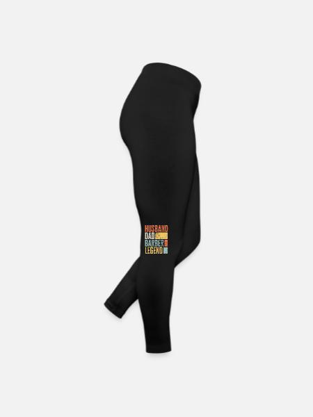 Barbier Mari Papa Légendaire Coupe-cheveux Meilleur - Legging en jersey Femme - noir - Droite