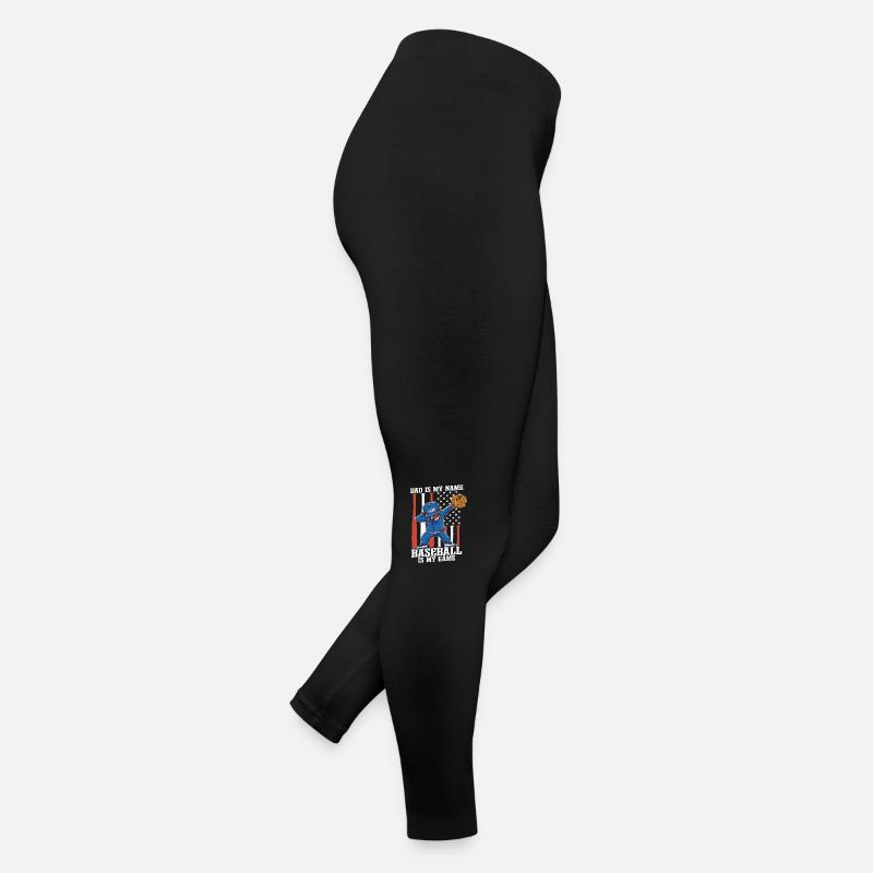 Papa est mon nom Le baseball est mon jeu Legging en jersey Femme